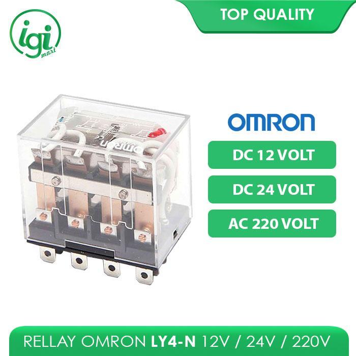 RELAY LY4 12V OMRON / RELAY LY4N 24V OMRON / RELAY LY4-N 220V 14 PIN - 24V