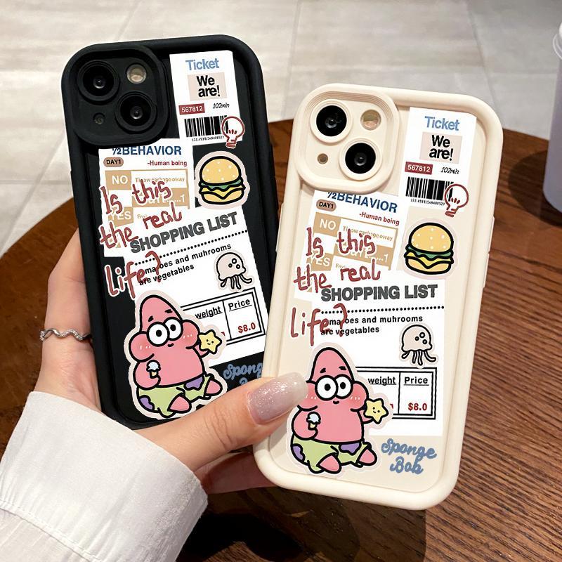 Case Hp OPPO Reno5 4G 5G Reno3 Reno4 F Lite K Z Reno6 Soft Silicone Lucu Patrick Bintang Kucing Apel