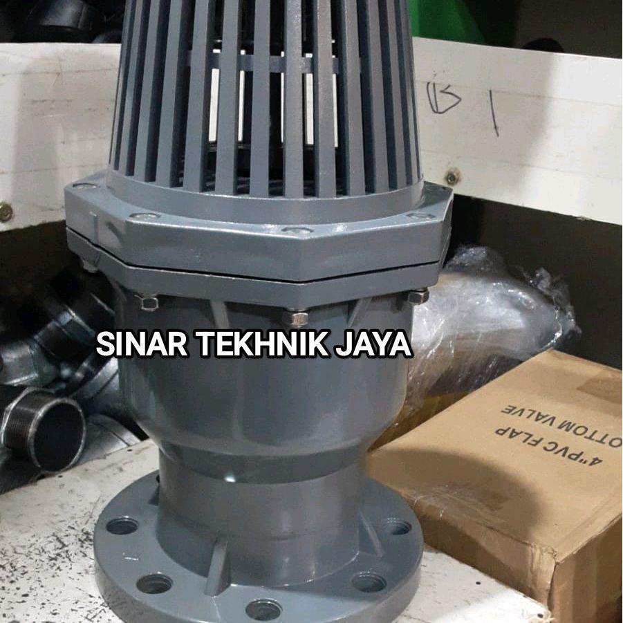 foot valve pvc 2 1/2" (DN 65) jis 10k flange 2,5" inch