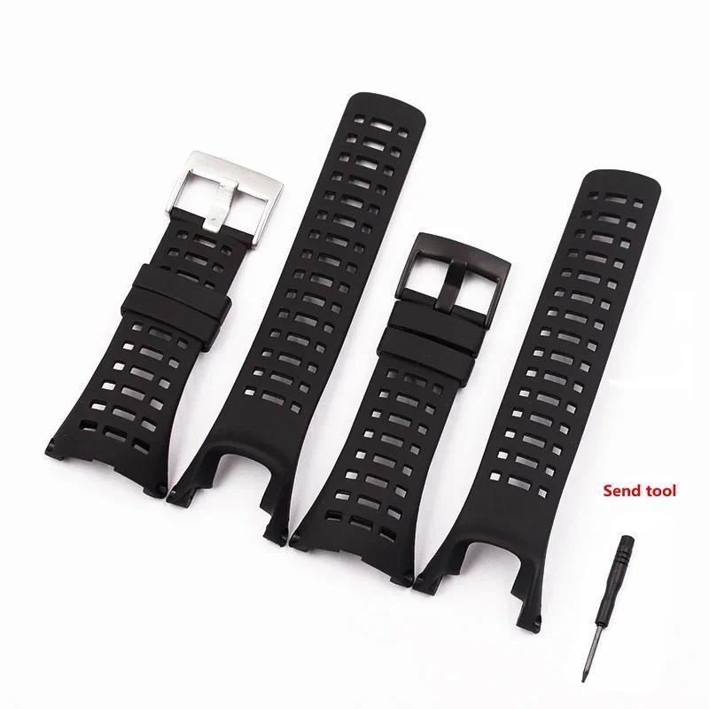 Wat Accessories Rubber Silicone Strap For Suunto Ambit 3 Peak - Ambit 2 Buckle Rubber Watbands Corre