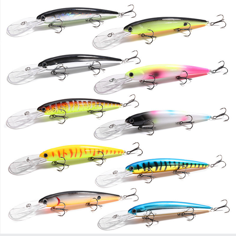 20g Deep Diving Crankbait Floating Long Bill Minnow Lure Heavy Duty Trolling Hard Bait for Bass Pike