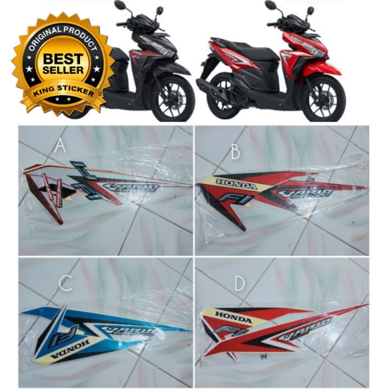 STRIPING LIS BODY FULLSET MOTOR VARIO FI 125 LED 2015