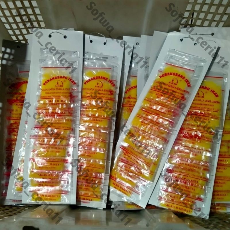 TERLARIS umpan ikan wisman kuning dan putih perangsang ikan original 100% asli ABAH 1renceng isi 10