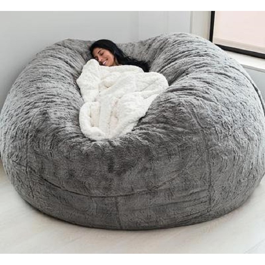 Dropshipping Big Bean Bag Sofa Puff No Filler Floor Seat Futon Lazy Sofa Bed Couch Tatami Comfy Loun