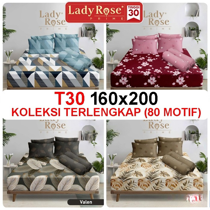 SPREI LADY ROSE 160x200 / SPREI LADY ROSE QUEEN / SPREI LADYROSE  /  SPRAI LADY ROSE 160x200
