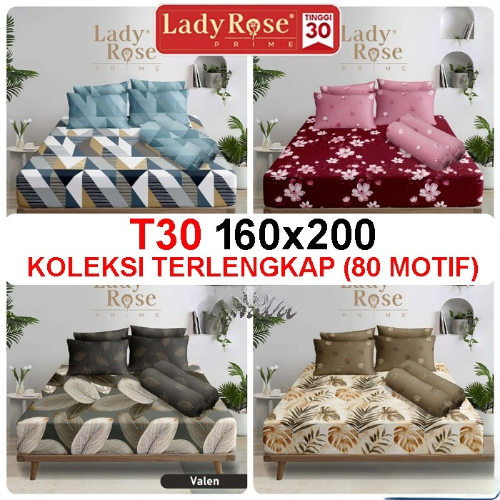 SPREI LADY ROSE 160x200 / SPREI LADY ROSE QUEEN / SPREI LADYROSE  /  SPRAI LADY ROSE 160x200