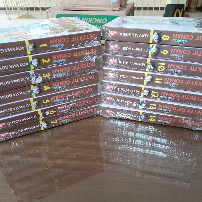 Komik Detektif Conan  set vol 1-14 segel