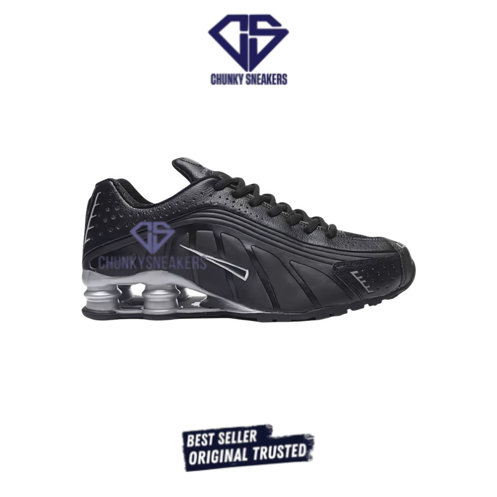 Sepatu Nike Shox R4 Grey Black 100% Original BNIB