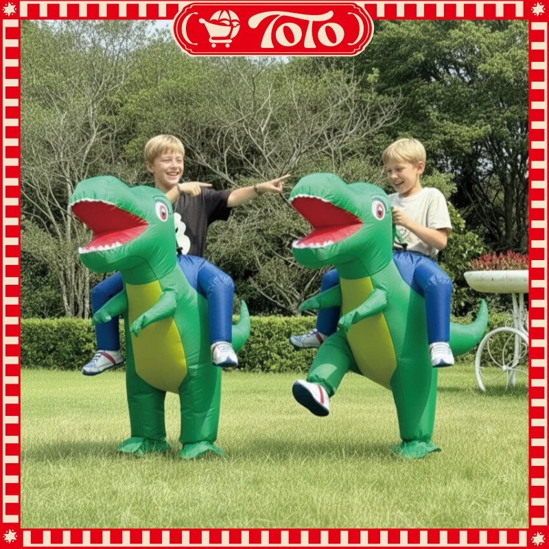 Kostum Dinosaurus Inflatable Lucu Untuk Pesta Ulang Tahun Anak Cosplay Dino Karnaval Festival Kostum