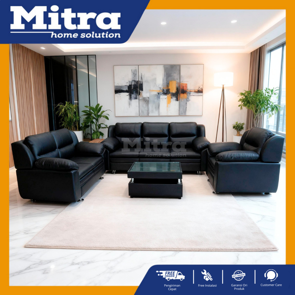 SOFA / SOFA PREMIUM / SOFA SET KULIT / SOFA RUANG TAMU MEWAH / SOFA TAMU / SOFA FULL SET KULIT / SOF