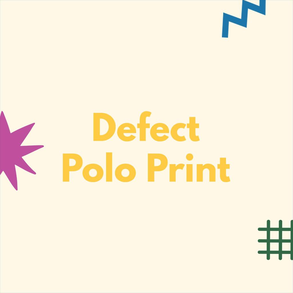 Defect Polo Print - NAOTEE