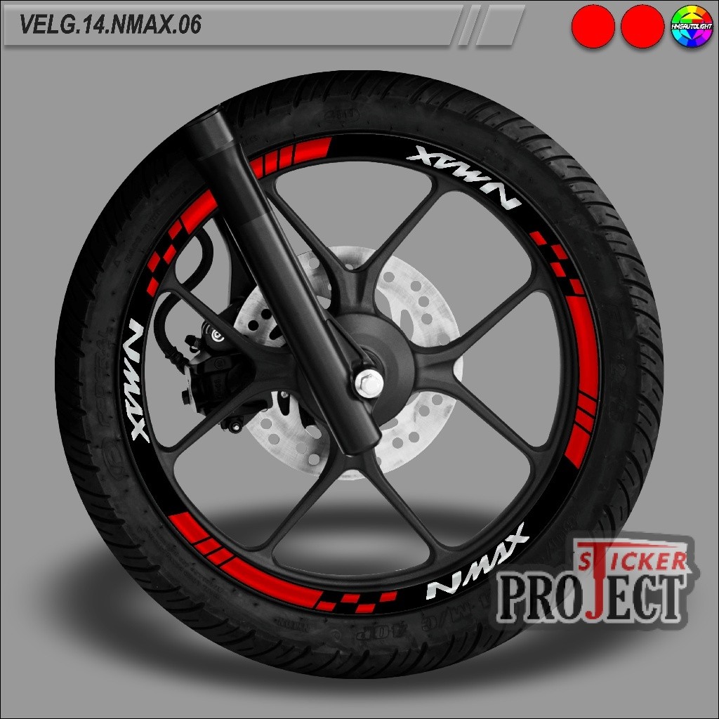 STICKER VARIASI VELG MOTOR SEMUA TYPE RING 14 NMAX 06