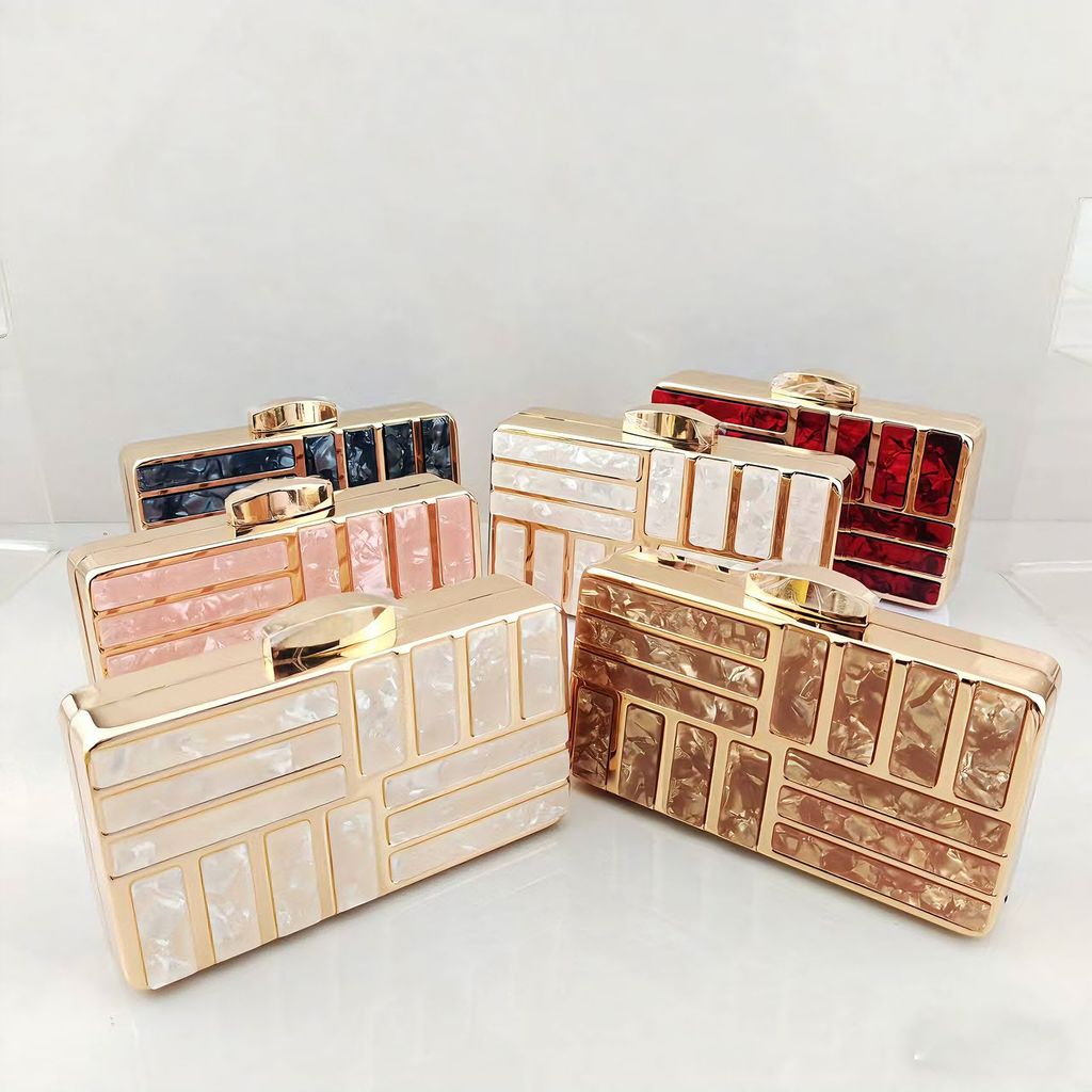 Tas Malam Akrilik Tas Persegi Kecil Wanita Pesta Tas Ponsel Genggam Tas Bahu