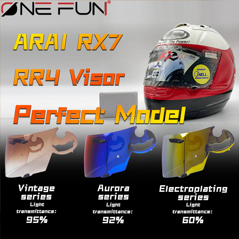 For ARAI RR4 Astro-Tr Quantum Vector Motorcycle Helmet Visor Photoromic Lens Anti-Fog UV-Resistant I