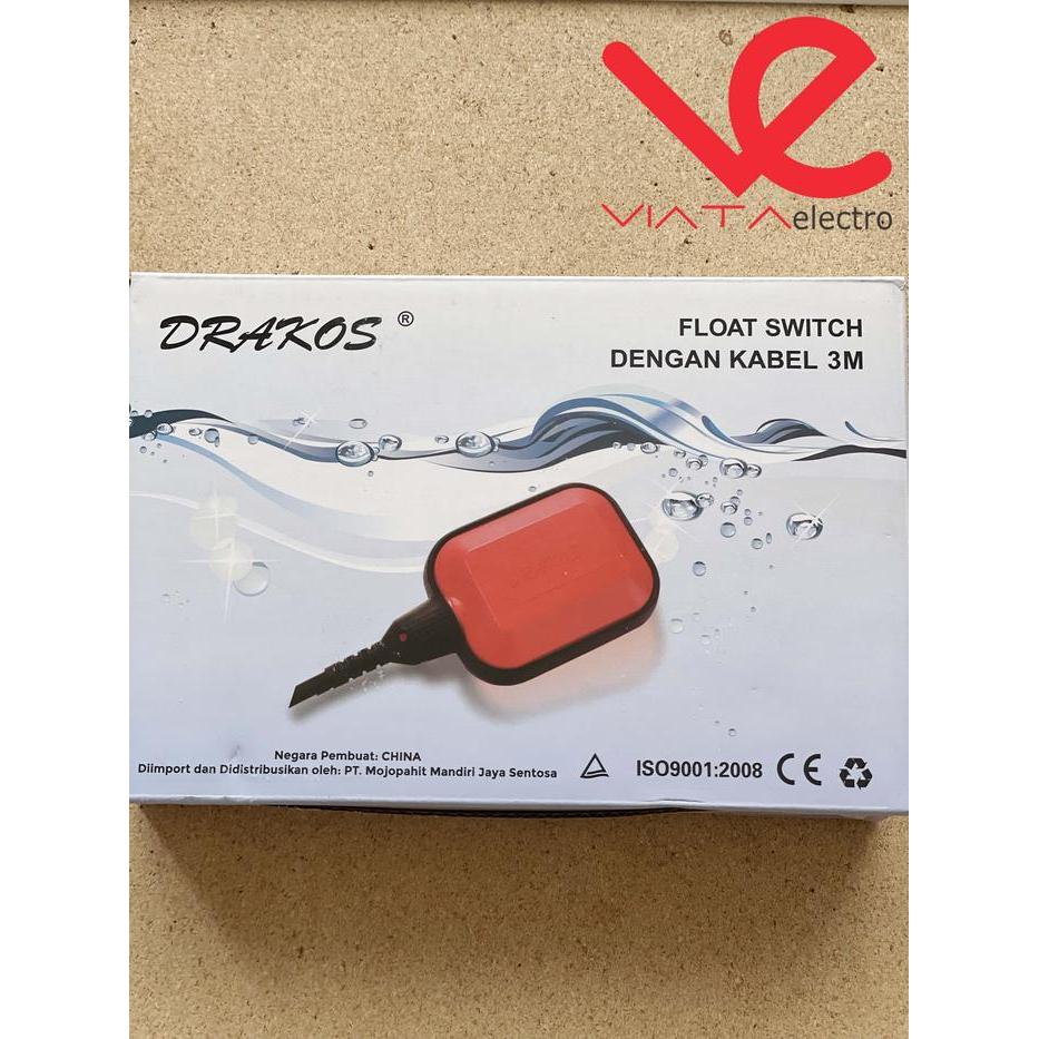 FLOAT SWITCH DRAKOS 3 METER DRAKOS 3M FLOATING PELAMPUNG TANDON KABEL - DRAKOS 3M