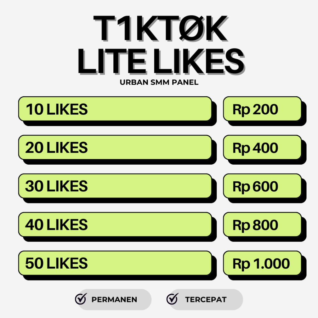PROMO  - Likes Tiktok Aktif Garansi Refill 30 Hari No Drop| Tiktok Like Permanen Bergaransi| Tiktok 