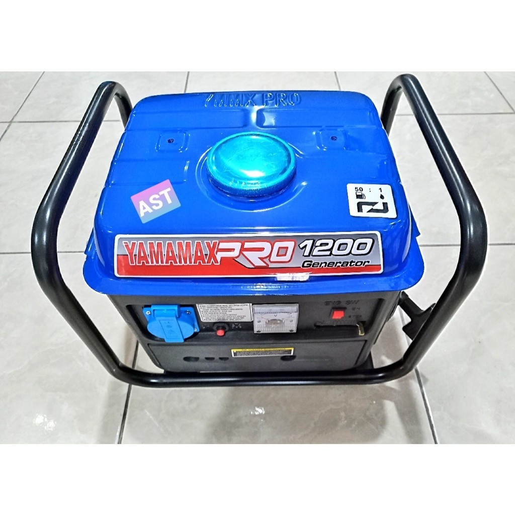 VS GENSET YAMAMAX 1200 + FRAME RECOIL STATER WARNA: BIRU / YAMAMAX-PRO