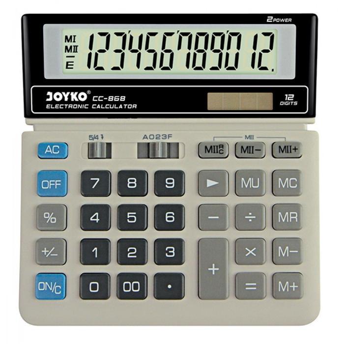 Kalkulator Besar 12 Digit Joyko CC-868 Big Display Kalkulator Dagang