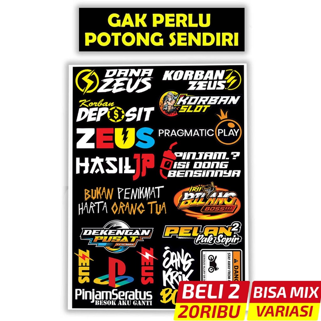 Stiker Pack Sponsor Racing, Stiker Motor, Sticker Motor, Stiker Motor Keren, Stiker Racing Motor