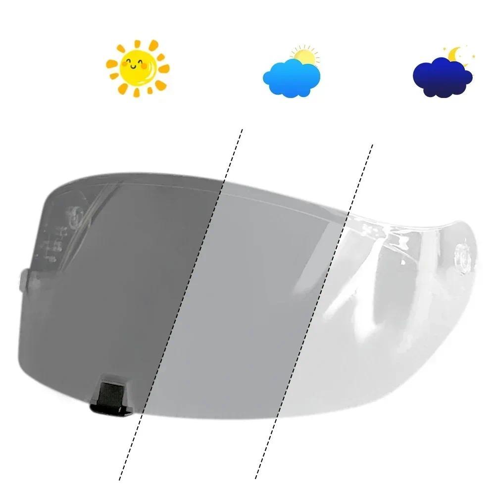 For Scorpion Exo 1400 Carbon R1 Air EXO 520 Helmet Photoromic Visor Lens Sunshield
