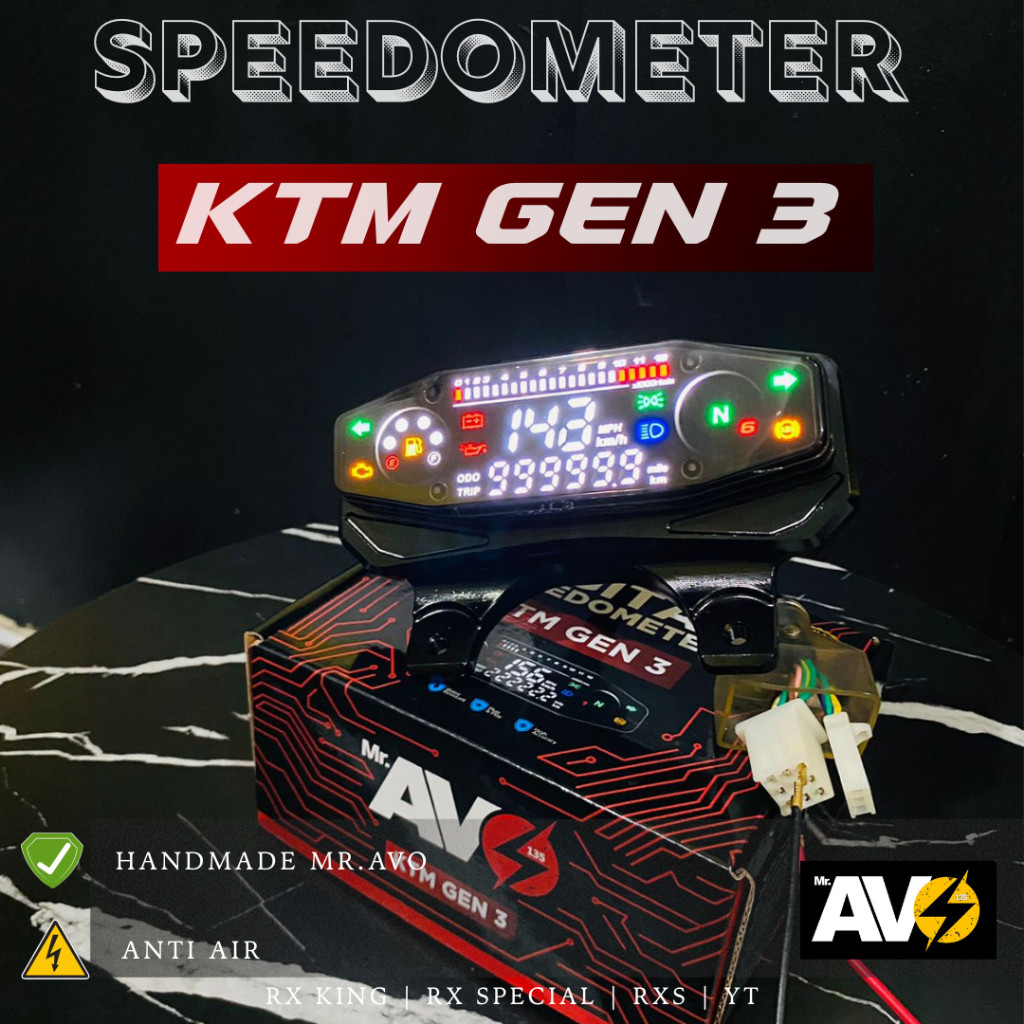 Spidometer Speedometer digital KTM Gen 3 PNP RX King Speedometer Digital Koso Mini Ktm Koso Mini Spe
