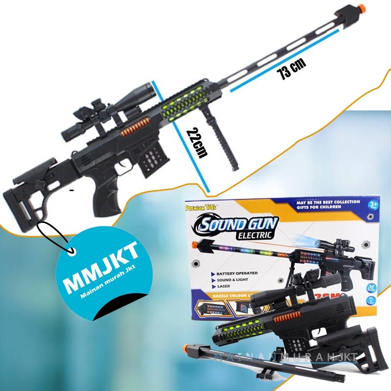 GROSIR MAINAN ANAK MURAH SOUND GUN ELECTRIC PR17566 TEMBAK TEMBAKAN SERBU ANAK MAINAN ANAK LAKI LAKI