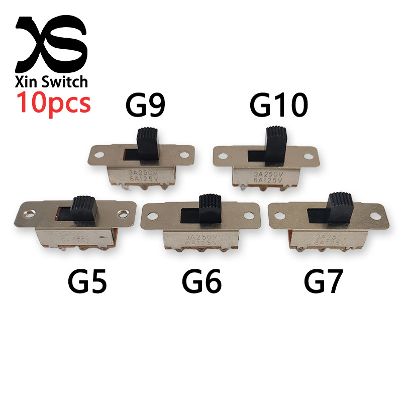 10pcs SS-23F19 (2P3T) Handle Height 5/6/7/9/10MM 3Gear 6Pin Car Refrigerator Large Current Toggle Sl