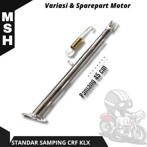 Standar Samping CRF KLX Dtracker WR Panjang 45 cm Silver