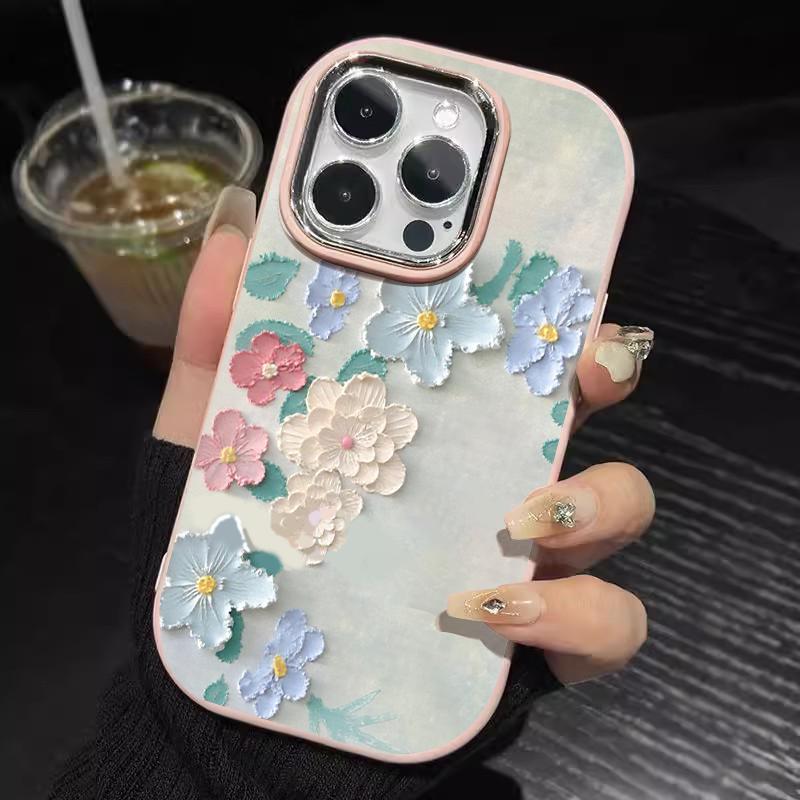 Case For Samsung A32 5G A34 M32 Silicon TPU Floral Bunga Colorful Cover
