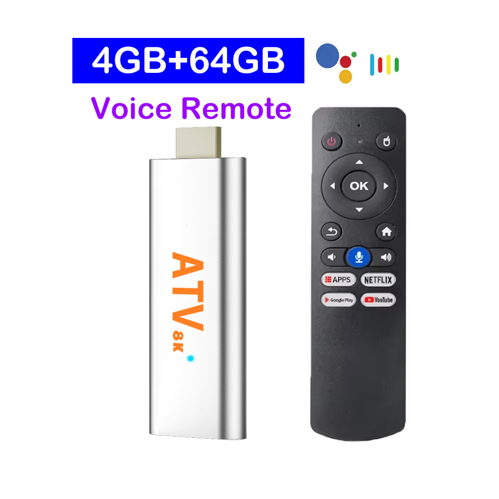 TV Stick Android 14 Q15 Smart TV Box 8K Allwinner H313 Google Assistant Dual Wifi 5G 8GB 128GB Strea