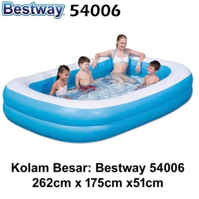 Bestway 54006 kolam renang anak (262x175x51cm) / kolam anak jumbo - Bestway 54006
