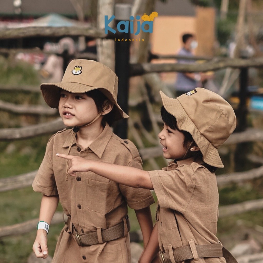 Putri02 Ofc - Topi Safari Anak  Topi Rimba Anak