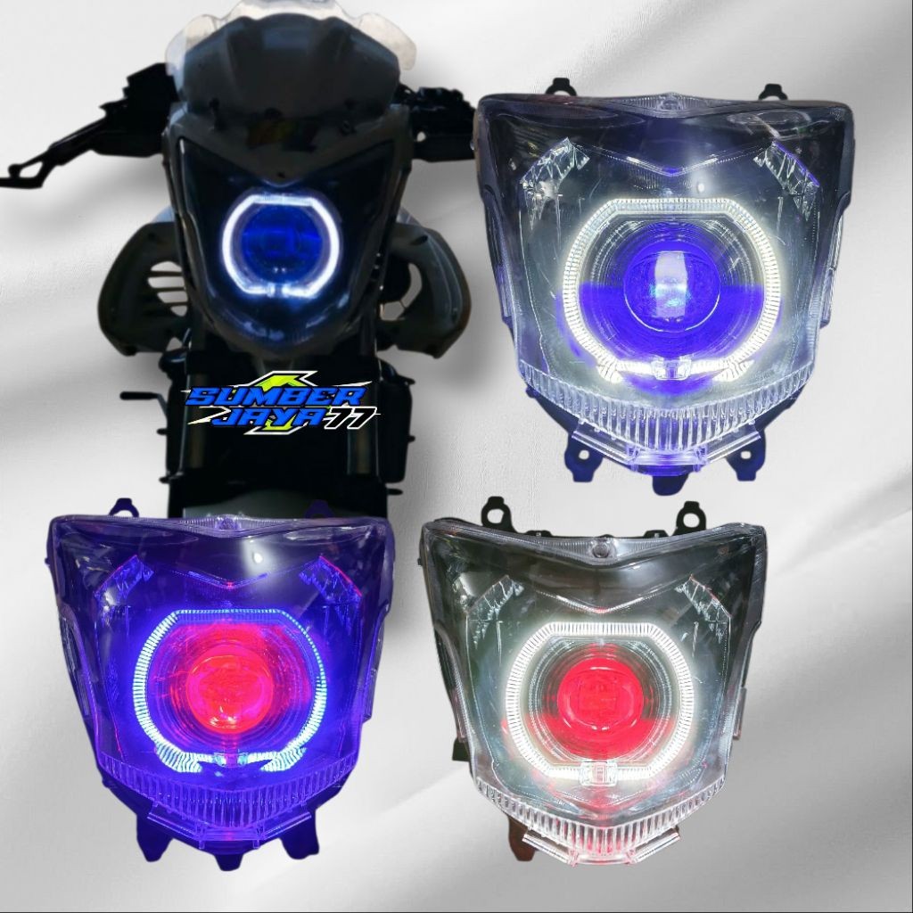 REFLEKTOR LAMPU BILED 4,5 INC CBR 150 OLD CB150 R LENGKAP TINGGAL PASANG