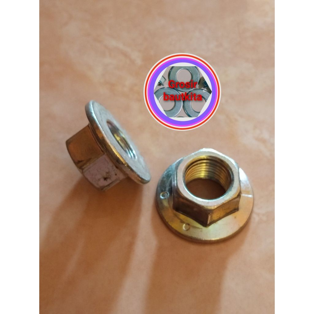 1,PCS..MUR PULY.MUR PULI PENGGANTI AS DRAT PENAHAN ROLER  VENBELT DALAM RODA BELAKANG MOTOR METIK HO