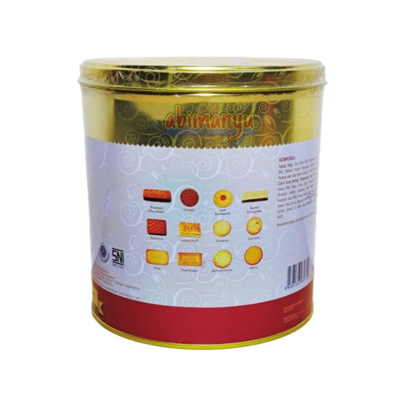 (Six-Six) Biskuit Monde Selected Gold 800 Gram Kemasan Kaleng
