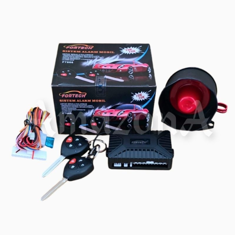 adw - Alarm Mobil Fortech FT666 Dengan Remote Dan Modul