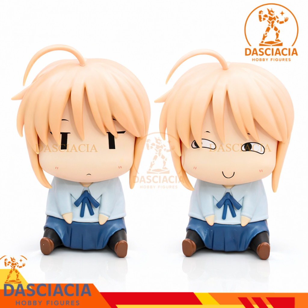 Action Figure Fate Saber Artoria Pendragon King Arthur Resin Q Version