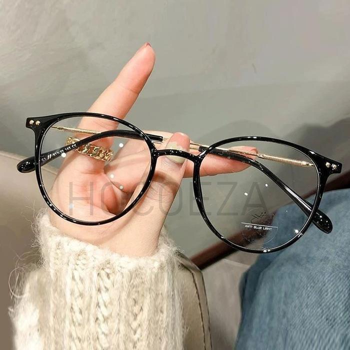 [ Gratis box & kain lap ] Kacamata Baca Plus Auto Focus Rabun Dekat Anti Radiasi Frame Bulat Oval Ga