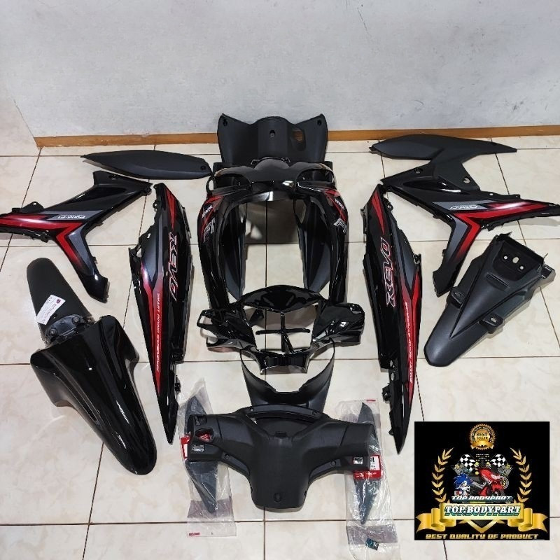 Cover body full body halus  kasar revo fit revo x FI th 2015-2018 plus lampu baut