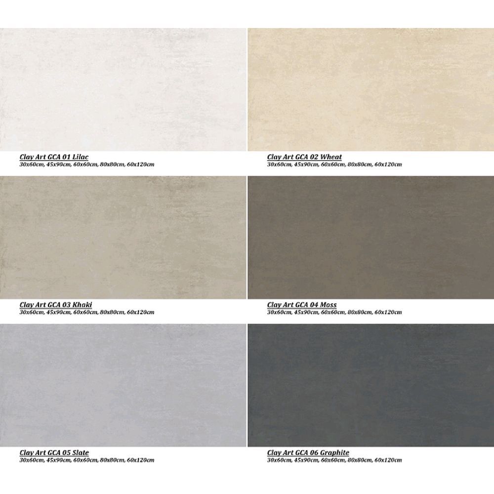 Granit Lantai Dan Dinding 60x120 Clay Art GCA Series Matte | Doff | Slip Stop Product Niro