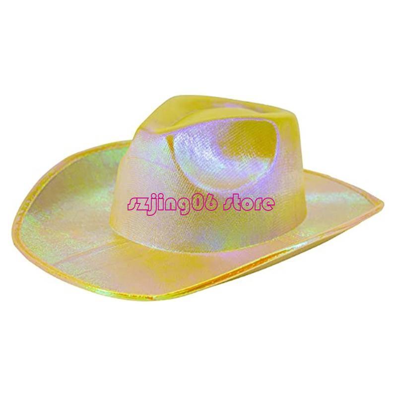 N3UF Cowboy Hat Pink Glitter Performance Hat Cowboy Cosplay Cowboy Party Props