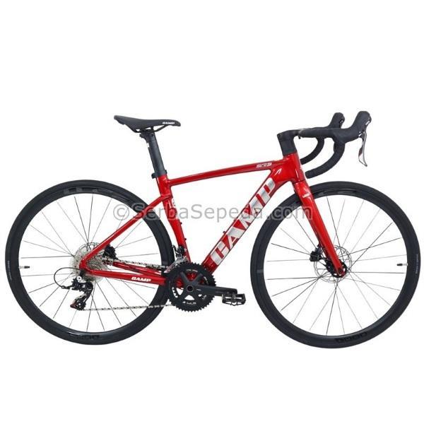 Roadbike Camp 700C ACE 7000 - SR3D - SR5 Pro All Rounder Sepeda Balap UCI - SR3D Merah, 52