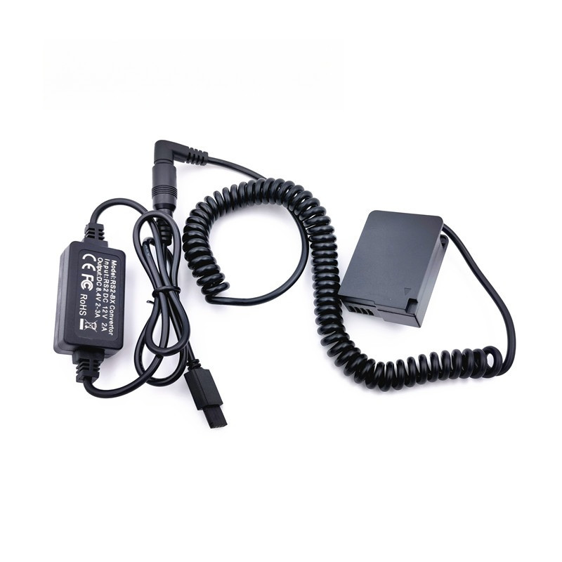 DCC8 Dummy Battery DMWDCC8 Spiral Cable+ DJI Ronin Stabilizer Flat Port To DC Cable  For Panasonic D