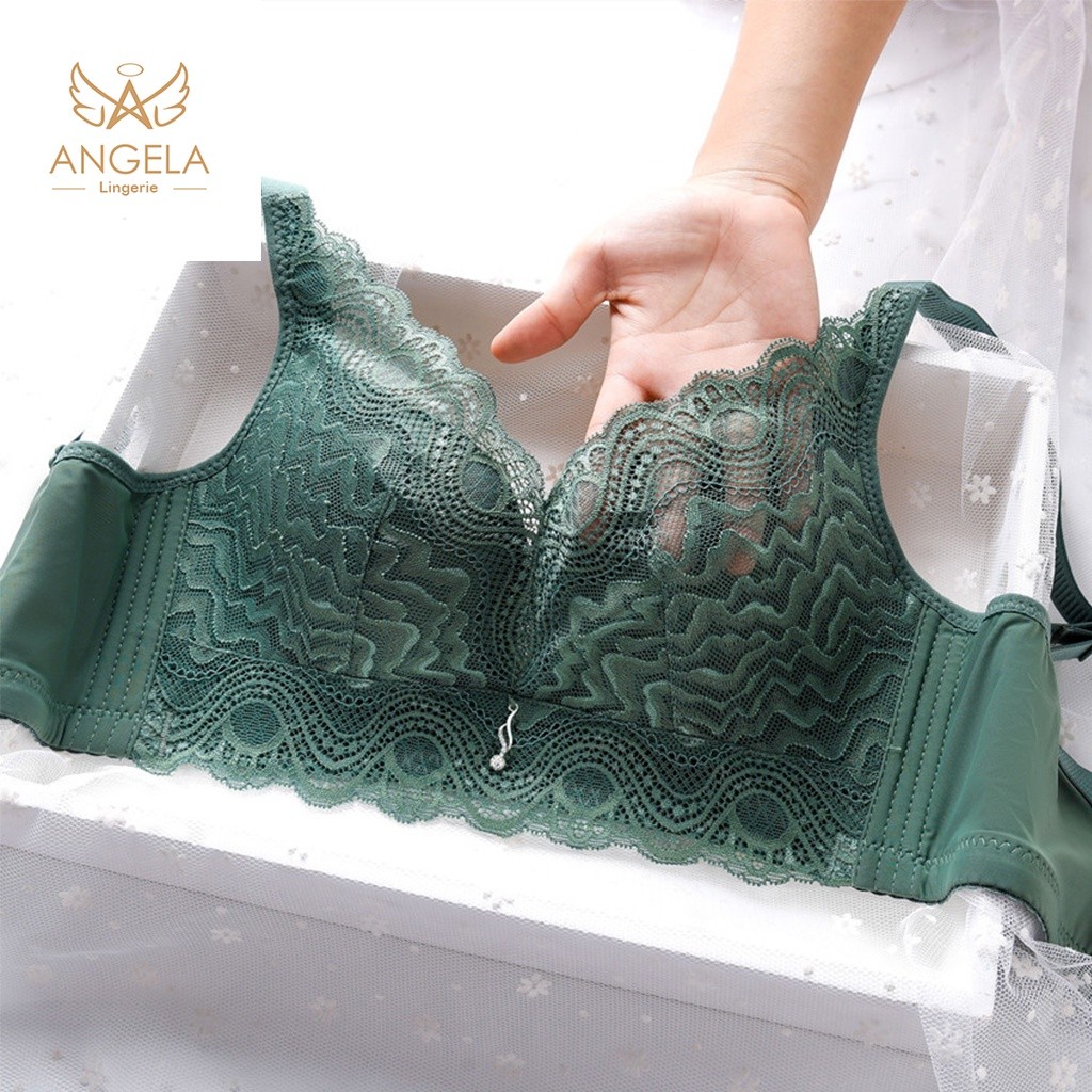 ANGELA PREMIUM JAPAN Bra BH JUMBO CUP C Big SIZE 34 - 40 Ukuran Besar Push Up Tanpa Kawat Wanita Bik