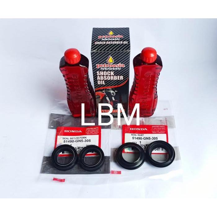 MOTOSPARE oli shock dan seal shock depan beat scoopy vario 125 all metic honda