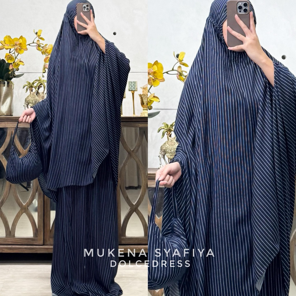 SETRAMALL    Mukena SYAFIYA Ori By Dolce Dress Mukena Dewasa