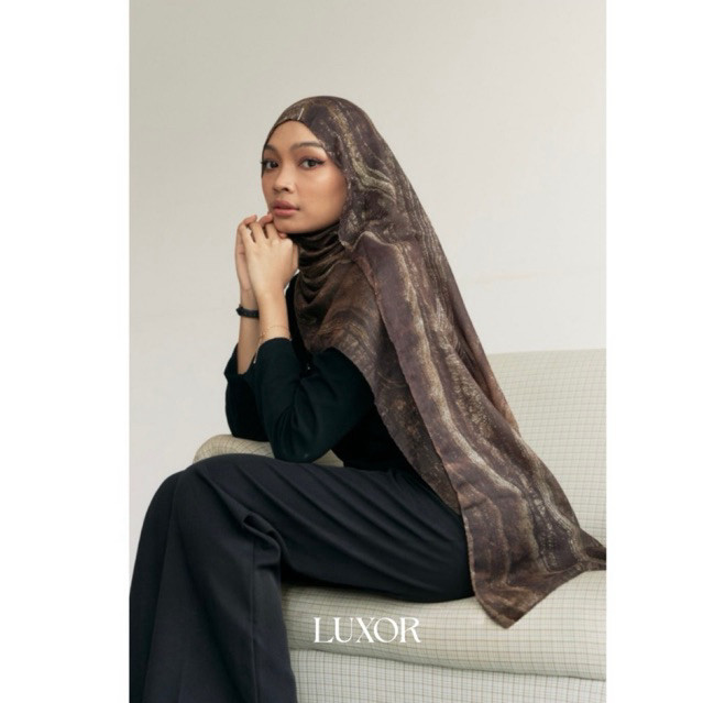 SETRAMALL    LUXOR - Printed Cotton Modal Pashmina