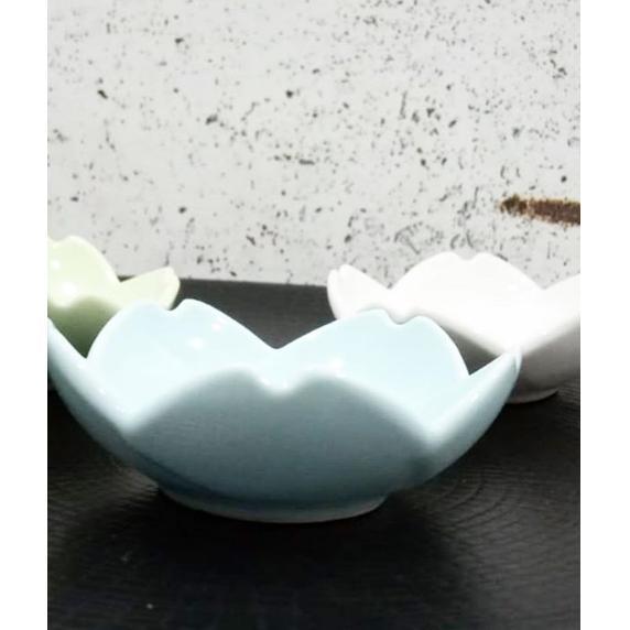 LIMITED MANGKOK SAUS MINI KERAMIK BENTUK BUNGA/BOWL KECIL/MANGKOK SAUS