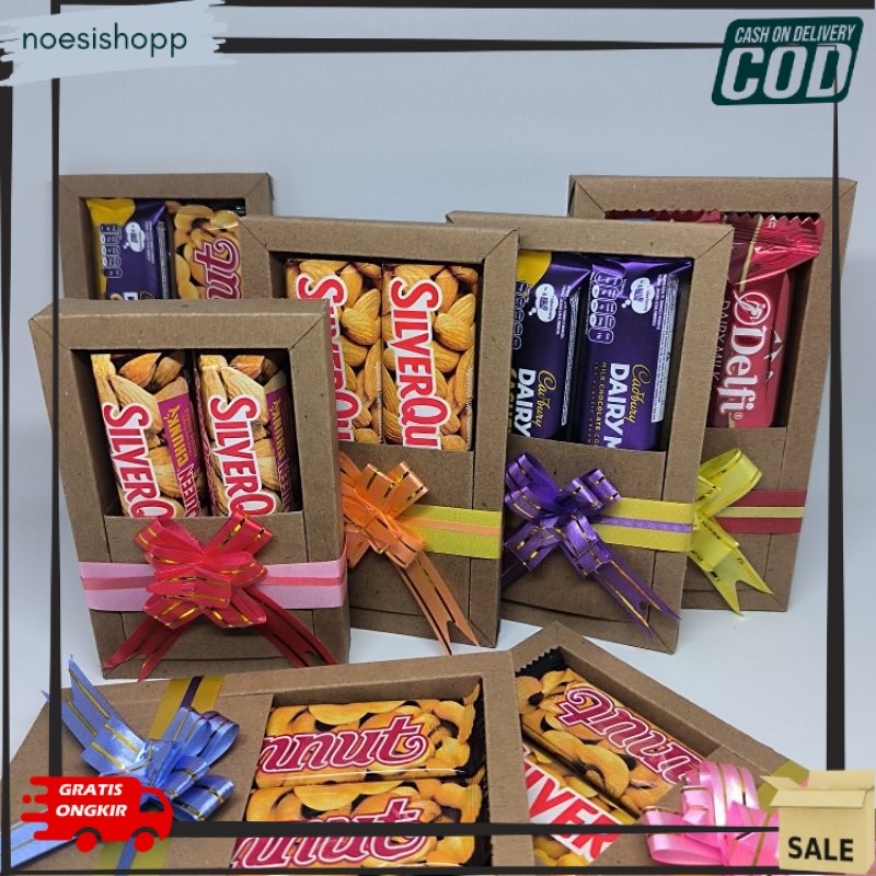 Terbaru Hampers Coklat mini Silverqueen | Kado ulangTahun Coklat | Kado Valentine Coklat Silverqueen