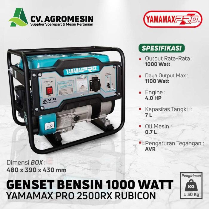 GENSET 1000 WATT YAMAMAX PRO 2500 RX RUBICON GENSET BENSIN